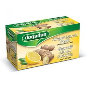 Dogadan - Zázvorovo-citrónová kôra zmiešaný bylinný/ovocný čaj, 20 čajových vrecúšok