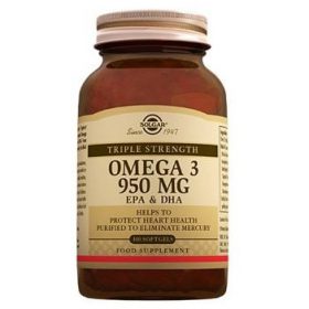 Solgar Omega 3 950 mg 100 olis de peix amb càpsules toves