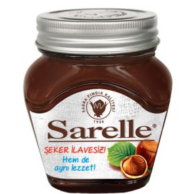 Sarelle suikervrije hazelnootpasta met cacao, 12.34 oz - 350 g