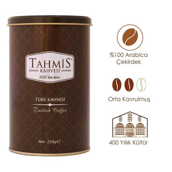Tahmis - Turkish Coffee Medium Roasted, 8.81oz - 250g