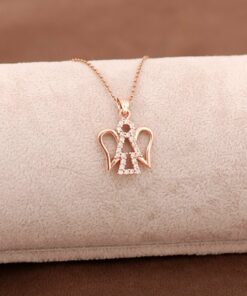 Angel Rose Silver Necklace 3648