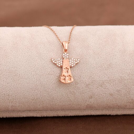 Angel Rose Silver Necklace 3650