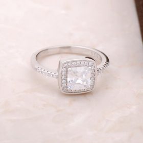 Bagetový design stříbrný prsten 2667