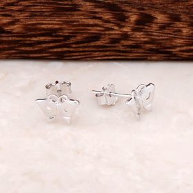 Butterfly Design Handmade Silver Earrings 4326