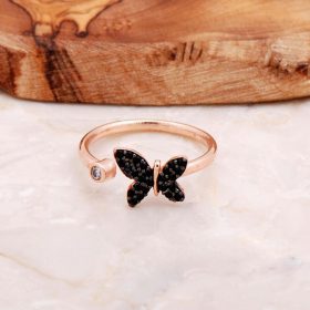 Butterfly Design Silver Ring 2893