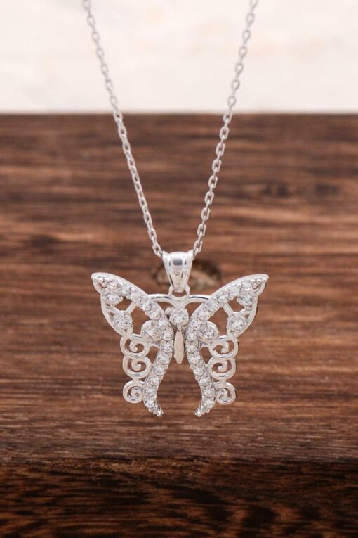 Butterfly Silver Necklace 6604