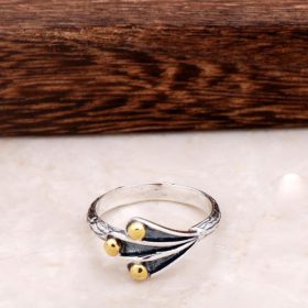 Claw Design zilveren ring 2878