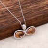 Color Changing Sultan Stone Silver Necklace 2103