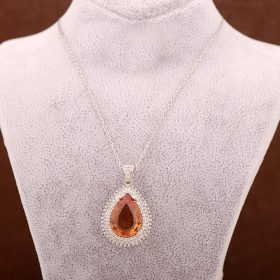 Color Changing Sultan Stone Silver Necklace 3628