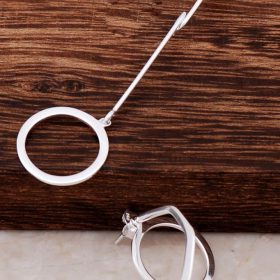 Combined Ring Design Handmade Silver Earring 4276