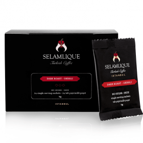 Selamlique mørke stege tyrkiske kaffeposer pakker med 24