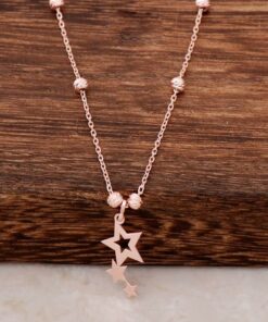 Dorissa Star Design Silver Necklace 6484