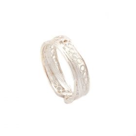 Filigrán kézzel készített ezüst gyűrű 1110