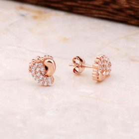 First Step Rose Silver Earring 4791