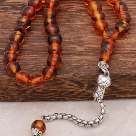 Fragrant Fossil Amber Rosary 274