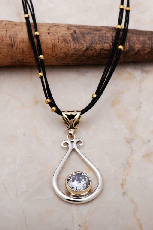 Handmade Quartz Silver Necklace 6907