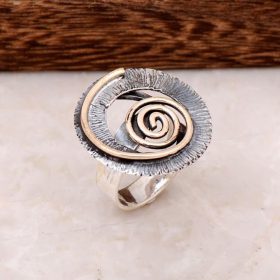 Hayal Design Hammer Forged Handmade Silver Ring 2721