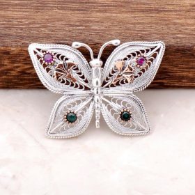 Butterfly Design Handmade Design Silver Brooch 290
