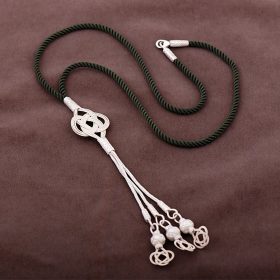 Liebesknoten Kazaziye Verarbeitung Silber Halskette 3538