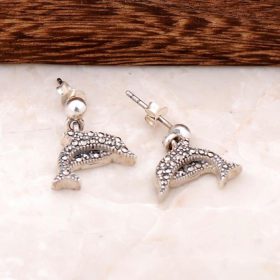 Marcasite Sterling Silver Dolphin Earring 1808
