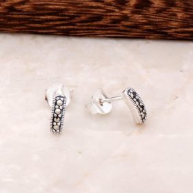 Marcasite Stone Stick Earrings 4531