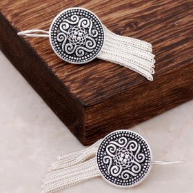 Midyat Hasır Handmade Design Silver Earring 2617