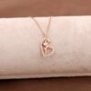 Mother Love Rose Silver Necklace 3649