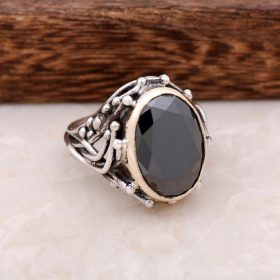 Onyx Stone Design Handmade Silver Ring 2635