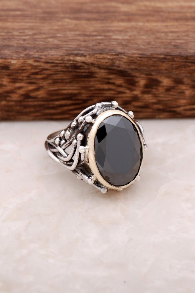 Great Gift!!!Turkish Handmade ONYX 925 Silver Sultan Ring