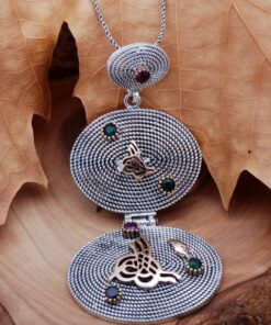 Ottoman Tugra Filigree Silver Necklace 6783