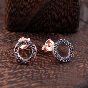 Ring Rose Silver Earrings 2422