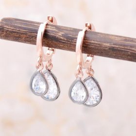 Saraylı Rose Silver Earrings 1158