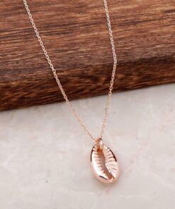 Sea Shell Rose Silber Halskette 3982