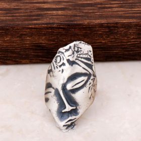 Спящ дизайн за красота Ръчно изработен сребърен пръстен 491