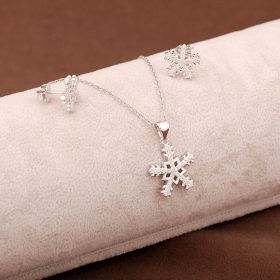 Snowflake Design Silver Double Set 1835