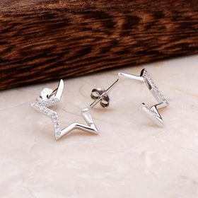 Star Design Silver Earring 4857