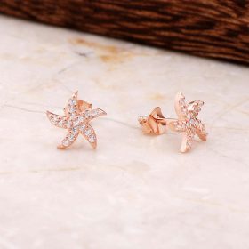 Starfish Rose Silver Earring 4794