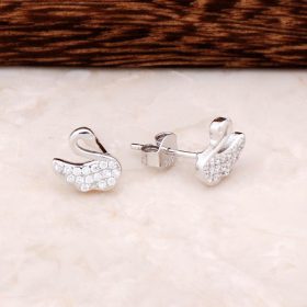 Swan Design Silver Earring 4327