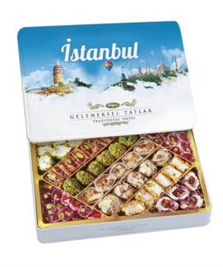Traditional Turkish Delight in Metal Box, 19.04oz - 540g (İstanbul)