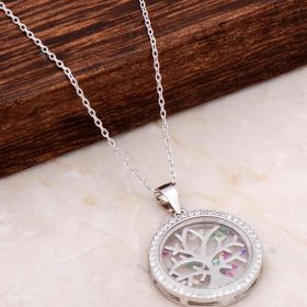 Tree of Life Design Silver Necklace 6661