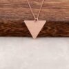 Trend Triangle Ros Collar de plata 1298