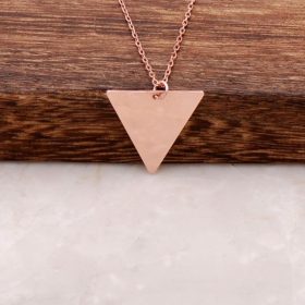 Trend Triangle Ros Silver Necklace 1298