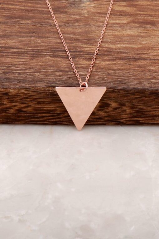 Trend Triangle Ros Silver Necklace 1298