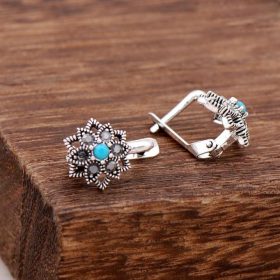 Turquoise Sterling Silver Earrings 3851