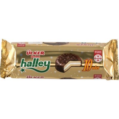 Ulker Halley Chocolate Covered Biscuit filled with Marshmallow | Sultan ...