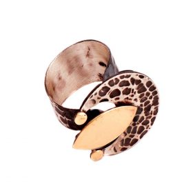 Σφυρήλατο ασημένιο δαχτυλίδι με σφυρήλατο μοτίβο Urartian 1443