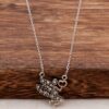 Water Fairy Silver Necklace na may Marcasite Stone 425