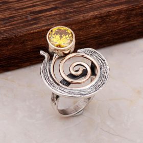 Уплътнителен занаятчийски дизайн пръстен стерлингово сребро 2909