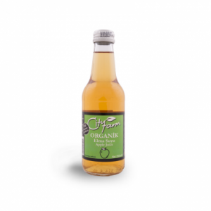 CityFarm Organic Apple Juice in Glass Bottle, 8.45oz - 250 ml
