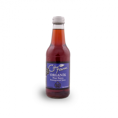 CityFarm Organic Pomegranate Juice in Glass Bottle, 8.45oz - 250 ml